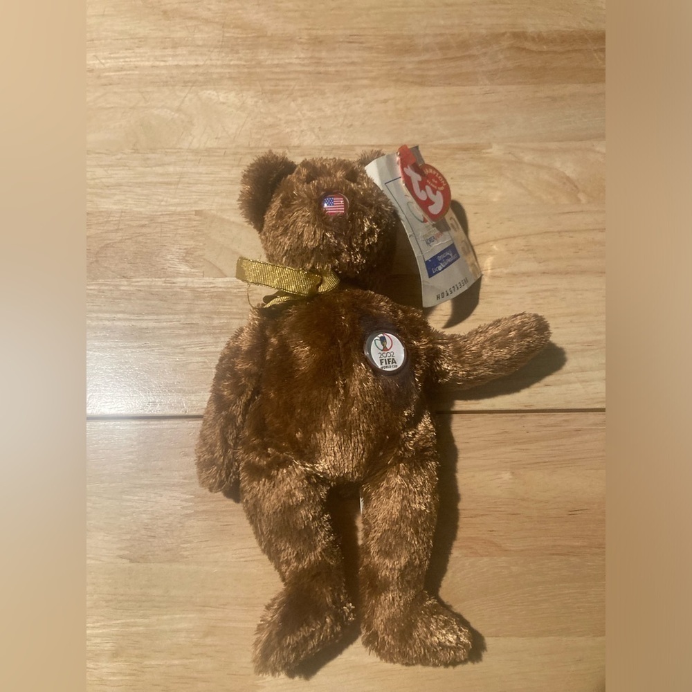 TY Champion beanie baby. From the 2002 FIFA World Cup. Brand new ! NWT